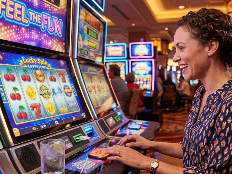 777 pub online casino feel the fun with every casino slot spin lively casino scene with slot machines and glowing lights