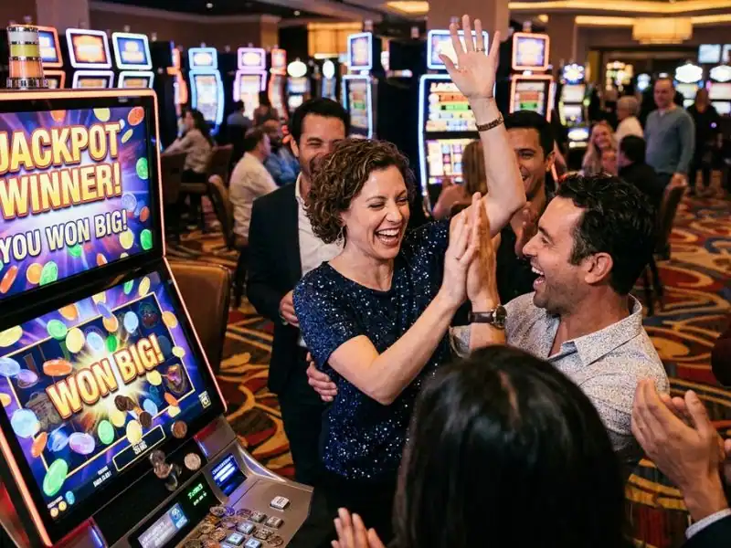 online casino free bonus play happy and experience casino thrills lively casino scene with lights players and game excitement