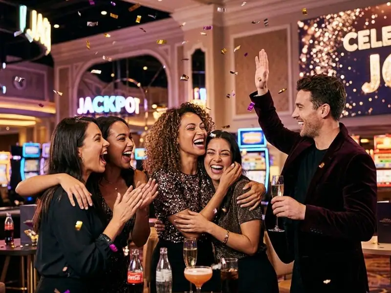 phdream online casino celebrate your casino wins and enjoy every moment lively casino scene with lights players and winning celebrations