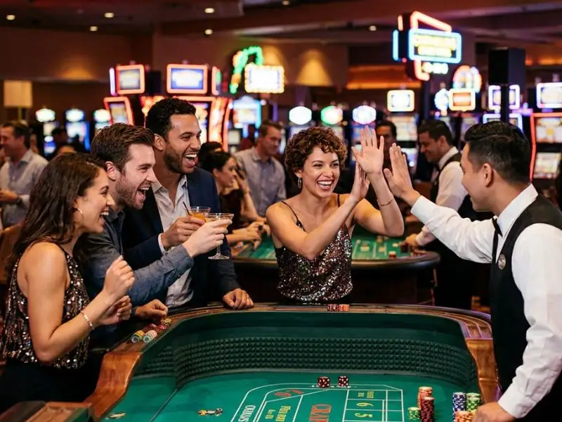 solaire online casino enjoy the excitement of chasing casino luck lively casino floor with players lights and gaming tables