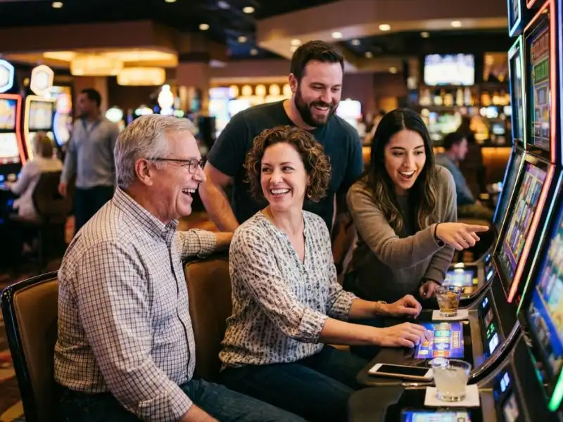 777 Jili Casino player enjoying a lucky night with exciting online casino wins