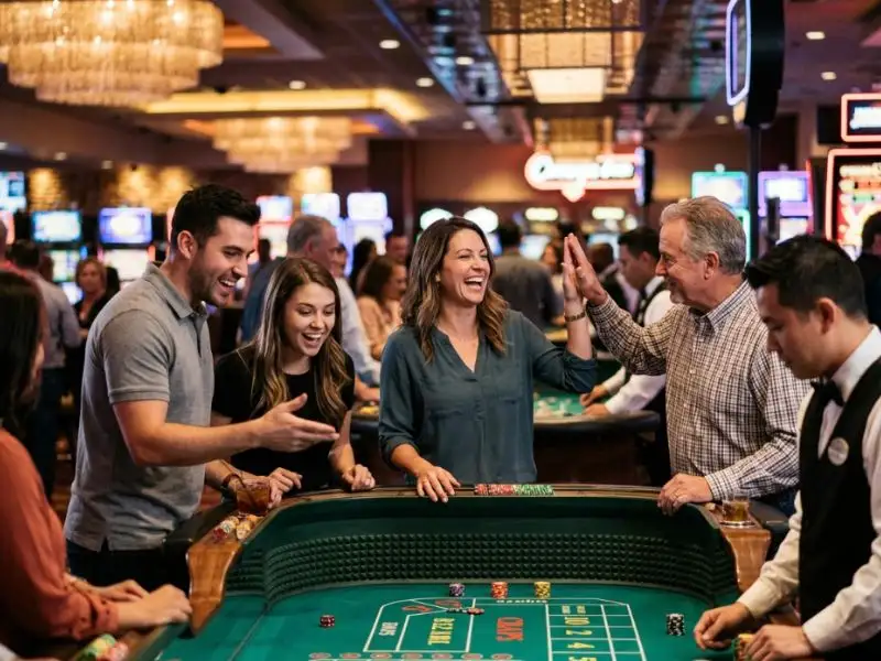 JL99 Casino player staying excited and positive during an online casino game