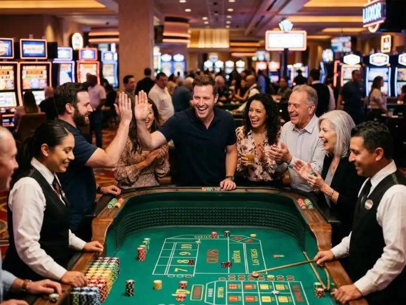 KKJili Casino player celebrating quietly after a big online casino win