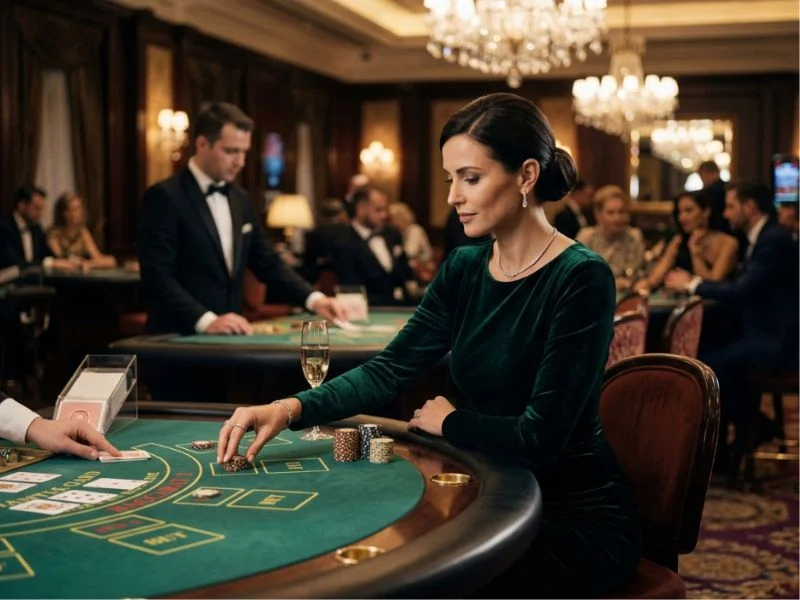 apex ph player enjoying the luxury and elegance of a stylish casino resort.