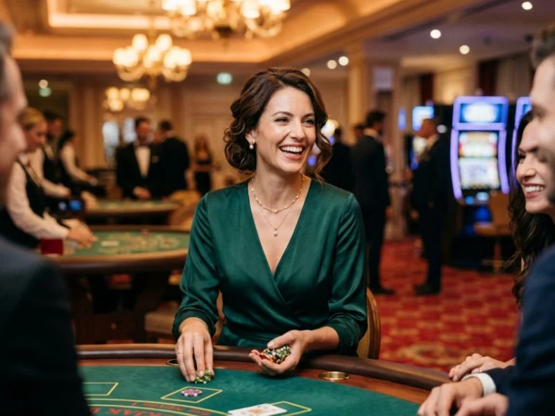 casino plus gcash player enjoying the luxury and comfort of a world-class casino.