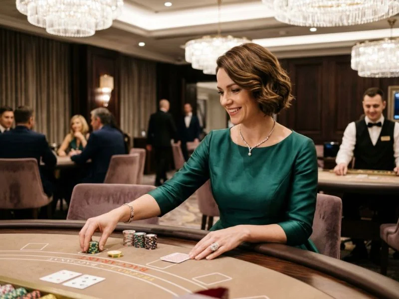 legit casino gcash free welcome bonus player admiring a grand casino interior.
