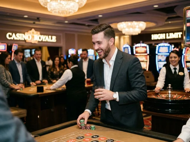 Man enjoying live dealer casino games on Color Game GCash