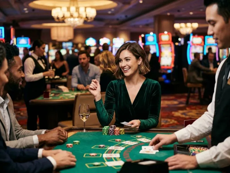 Confident woman playing games on the Lodi 777 Online Casino Philippines platform